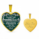 To My Beautiful Wife Always Remember How Much You Mean To Me Heart Pendant Necklace - Gift For Wife To My Beautiful Wife Always Remember How Much You Mean To Me Heart Pendant Necklace - Gift For Wife