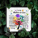 To My Mother In Law All The While My Love For Your Son Has Grown Interlocking Hearts Pendant Necklace