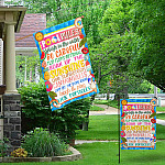 6MH. Pool rules Flag-30x40 Garden & House Mockup 1