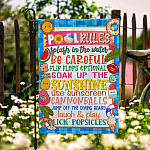 6MH. Pool rules Flag-30x40 Garden Flag Mockup 6