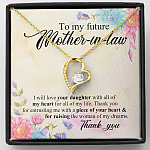 To My Future Mother In Law I Will Love Your Daughter With All Of My Heart From Groom Forever Love Heart Pendant Necklace - Forever Love Necklace (18K Yellow Gold) To My Future Mother In Law I Will Love Your Daughter With All Of My Heart From Groom Forever Love Heart Pendant Necklace - Forever Love Necklace (18K Yellow Gold)