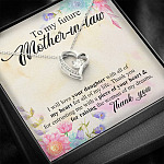 To My Future Mother In Law I Will Love Your Daughter With All Of My Heart From Groom Forever Love Heart Pendant Necklace To My Future Mother In Law I Will Love Your Daughter With All Of My Heart From Groom Forever Love Heart Pendant Necklace