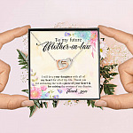 To My Future Mother In Law I Will Love Your Daughter With All Of My Heart From Groom Interlocking Hearts Pendant Necklace