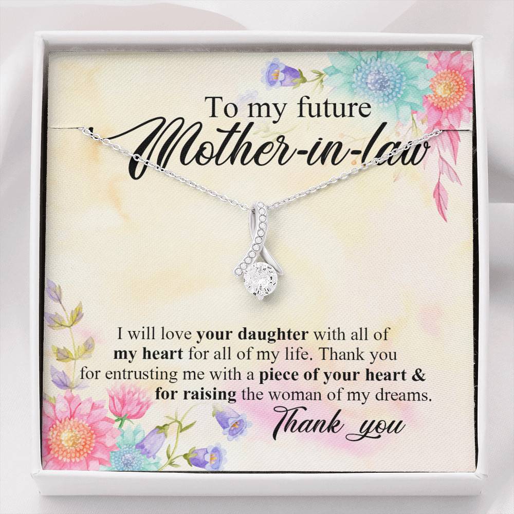 To My Future Mother In Law I Will Love Your Daughter With All Of My Heart From Groom Alluring Beauty Necklace - Alluring Beauty Necklace