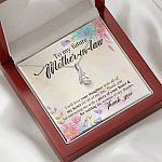 To My Future Mother In Law I Will Love Your Daughter With All Of My Heart From Groom Alluring Beauty Necklace