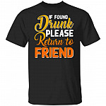Return To Friend t, Black, Unisex T-Shirt