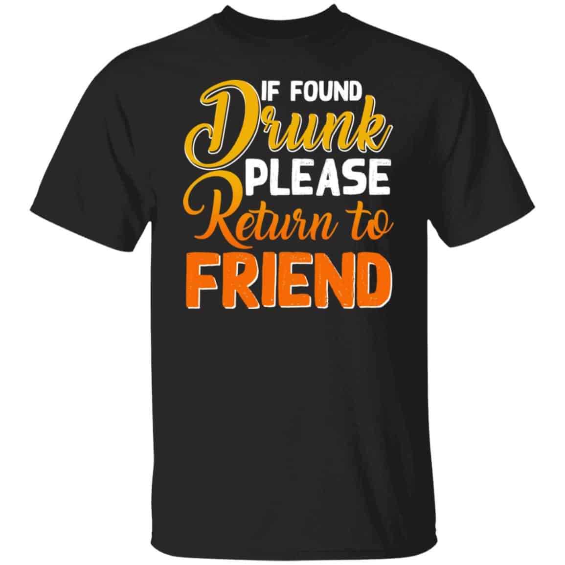 Return To Friend t, Black, Unisex T-Shirt