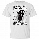 buckle up shirt, White, Unisex T-Shirt