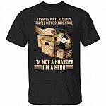 I Rescue Vinyl Records TrapShirt, Black, Unisex T-Shirt I Rescue Vinyl Records TrapShirt, Black, Unisex T-Shirt