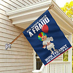 5KT. Clawn Joe Biden One Nation Fraud 30X40 House Flag Mockup 2
