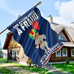5KT. Clawn Joe Biden One Nation Fraud 30X40 House Flag Mockup 5