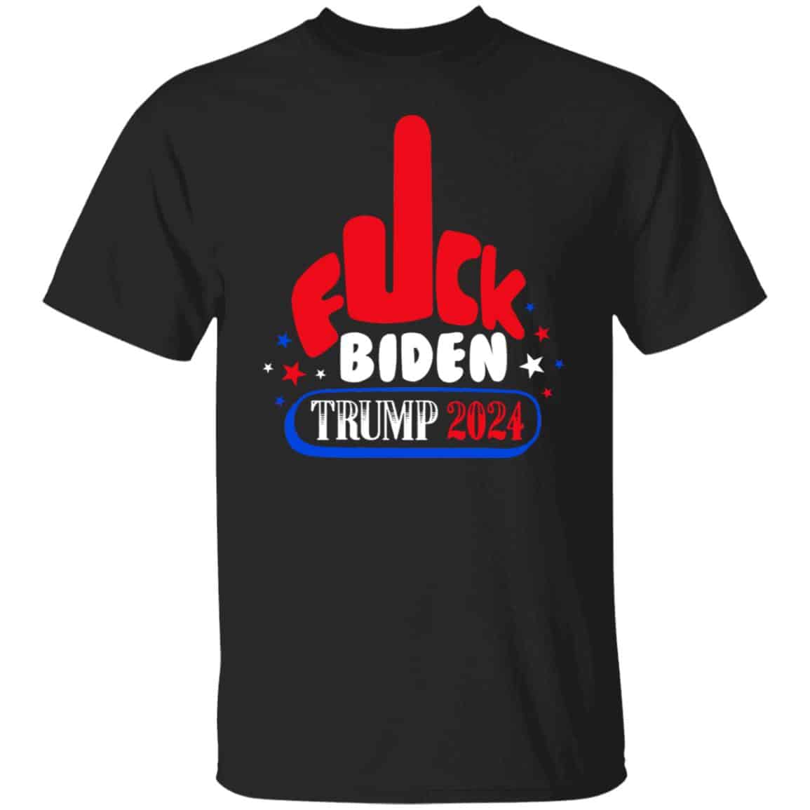 Fuck Biden Trump 2024 tee, Black, Unisex T-Shirt