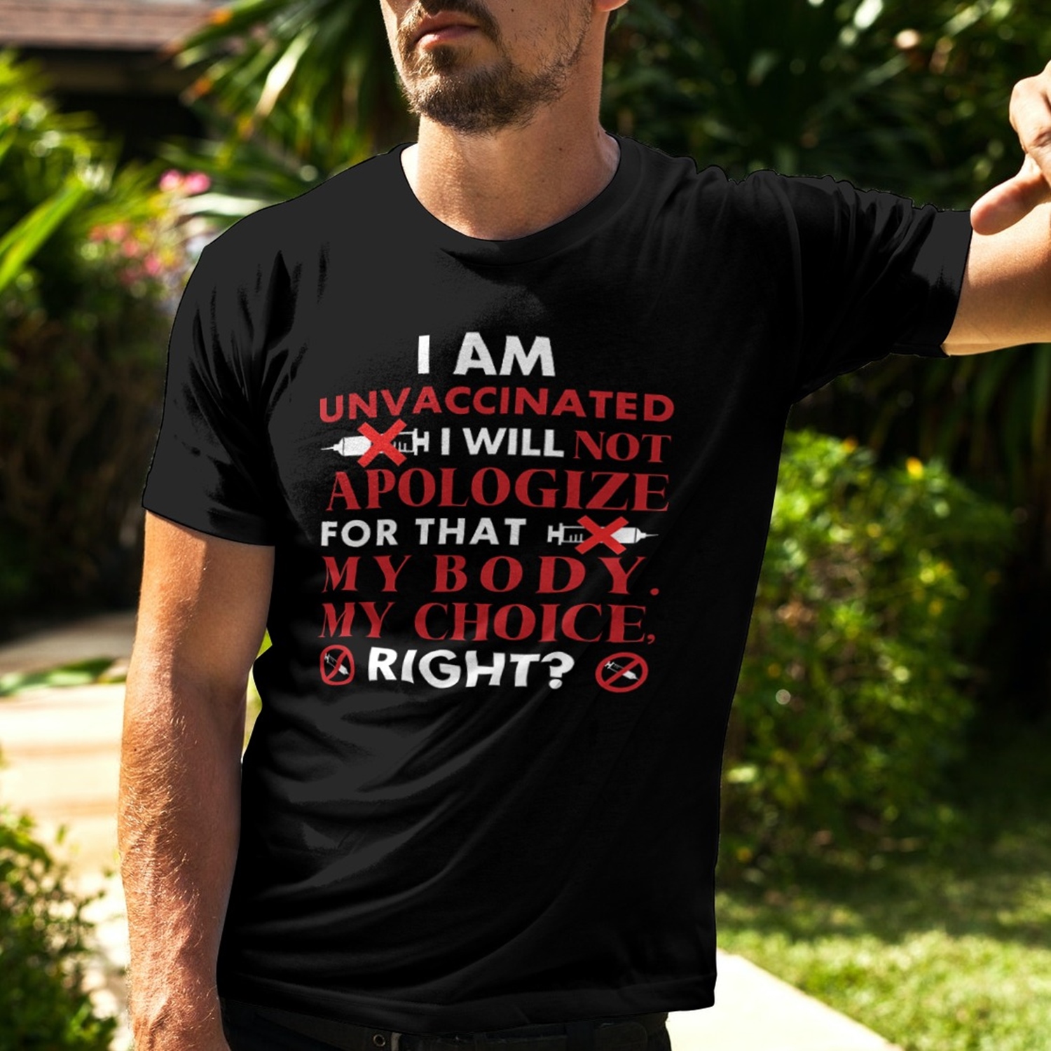 13Th. I Am Unvaccinated(tee) mk1