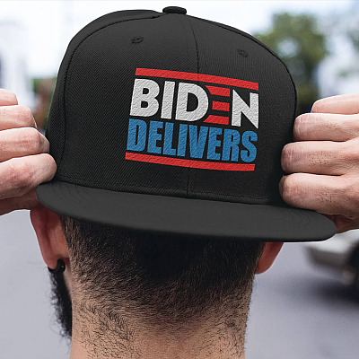 Biden Delivers Twill Cap - Pro Biden Infrastructure Week High-Profile Snapback Hat