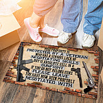 5VT. Veteran This Property Is Protected Doormat mockup 6