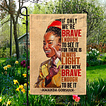 11KNG. Amanda Gorman 30x40 Garden Flag Mockup 5