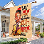 11KNG. Amanda Gorman 30x40 House Flag Mockup 3