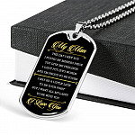 Gifts to My Man the Day I Met You I Found My Missing Piece I Love You Dog Tag Pendant Necklace