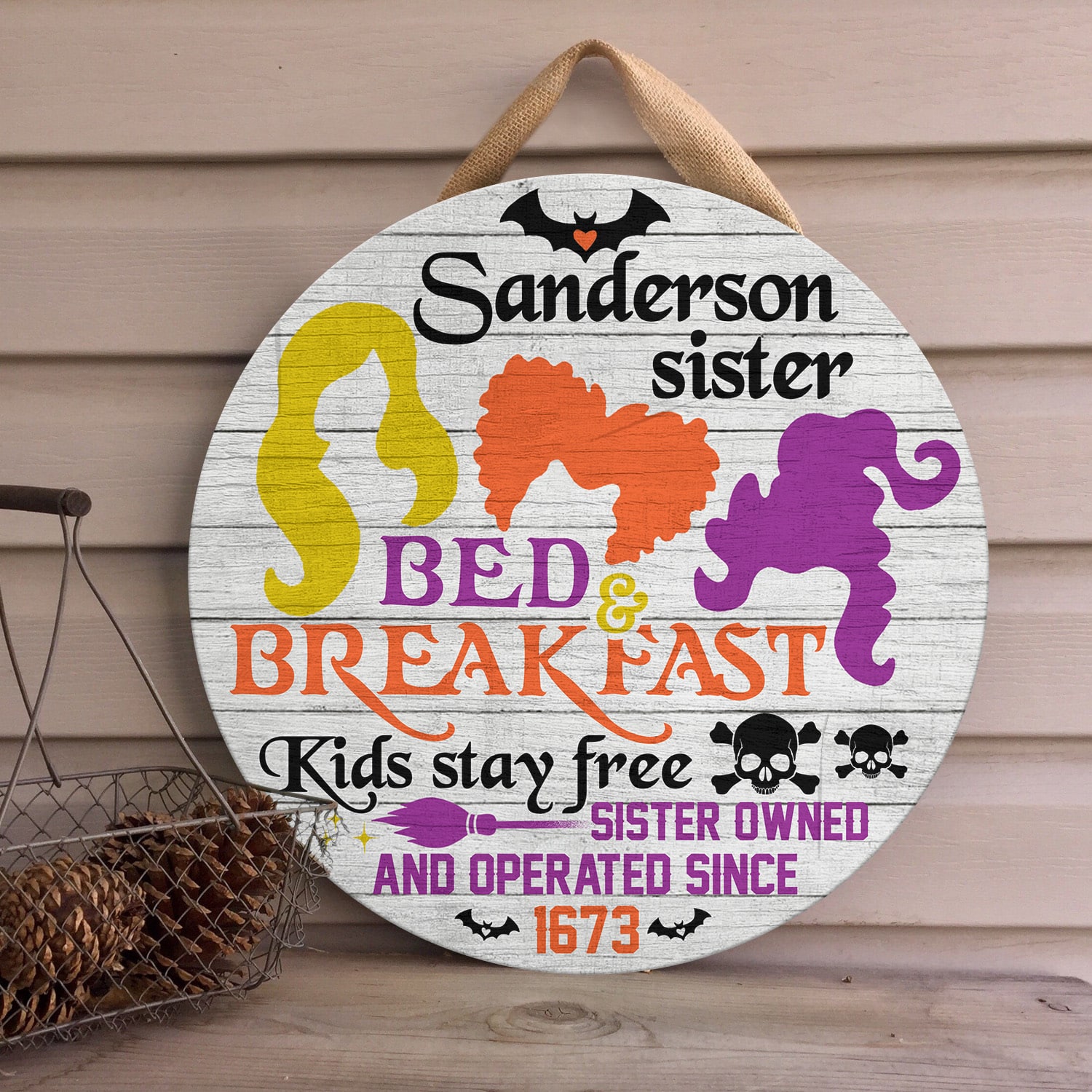 3UT. Sanderson Sister Kids (5) Door Sign Mockup 4
