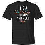 Run And Play tee, Black, Unisex T-Shirt
