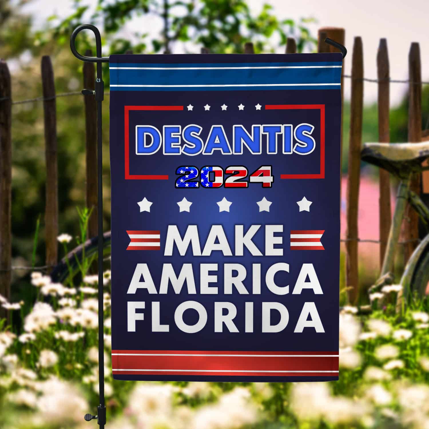 2O. DeSantis 2024-30x40 Garden Flag Mockup 6