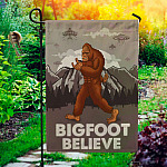 12BN. Bigfoot Believe 30X40 Garden Flag Mockup 1