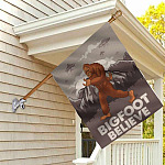 12BN. Bigfoot Believe 30X40 House Flag Mockup 2
