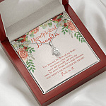 Handpicked Daughter Alluring Beauty Necklace - Jewelry Gifts For Adopted Child From Mom Dad Adoption Keepsake