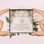 Handpicked Daughter Love Knot Necklace - Jewelry Gifts For Adopted Child From Mom Dad Adoption Keepsake