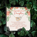 Handpicked Daughter Interlocking Hearts Pendant Necklace - Jewelry Gifts For Adopted Child From Mom Dad