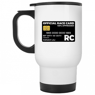 14 oz. White Travel Mug