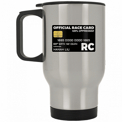 14 oz. Silver Travel Mug