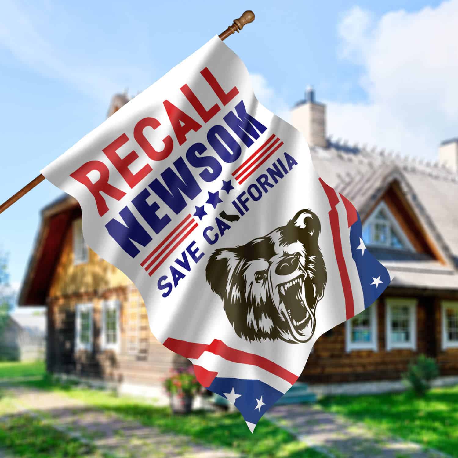 30x40 House Flag Mockup 5