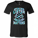 matters, Black, V-Neck T-Shirt matters, Black, V-Neck T-Shirt