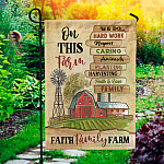 2MH. On This Farm Flag 30x40 Garden Flag Mockup 1