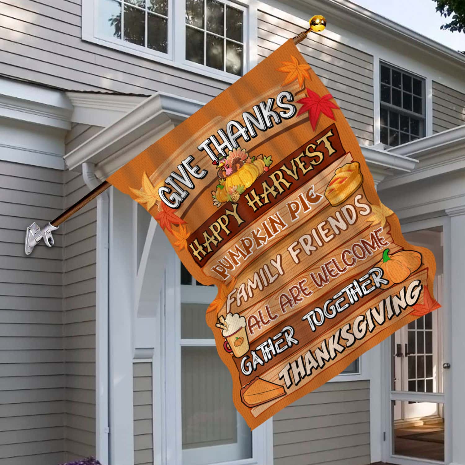 3MH. Happy Harvest-30x40 House Flag Mockup 6