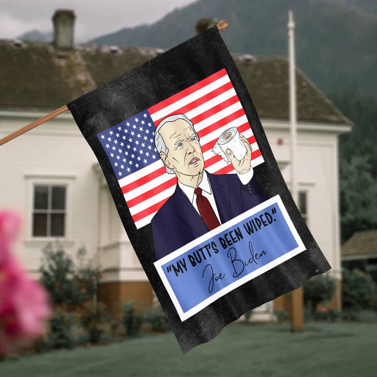 30x40 House Flag Mockup 4