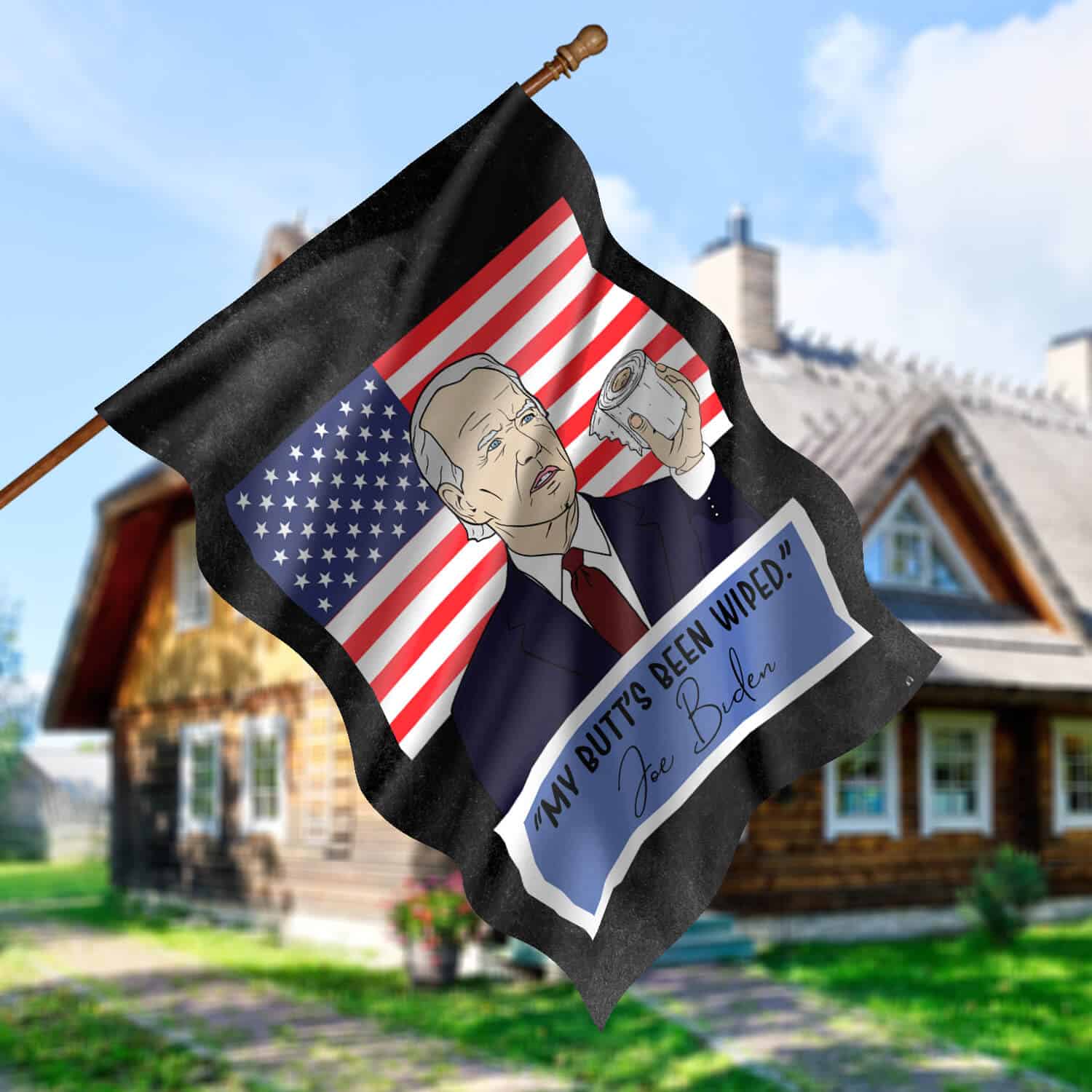 30x40 House Flag Mockup 5