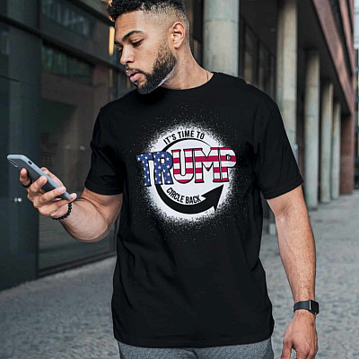 Alternative view of It's Time to Trump Circle Back Support Trump for 2024 T-Shirt