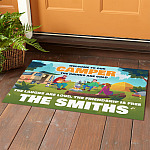 3NH. Drinks Are Cold - SAMPLE DESIGN Doormat mockup 1
