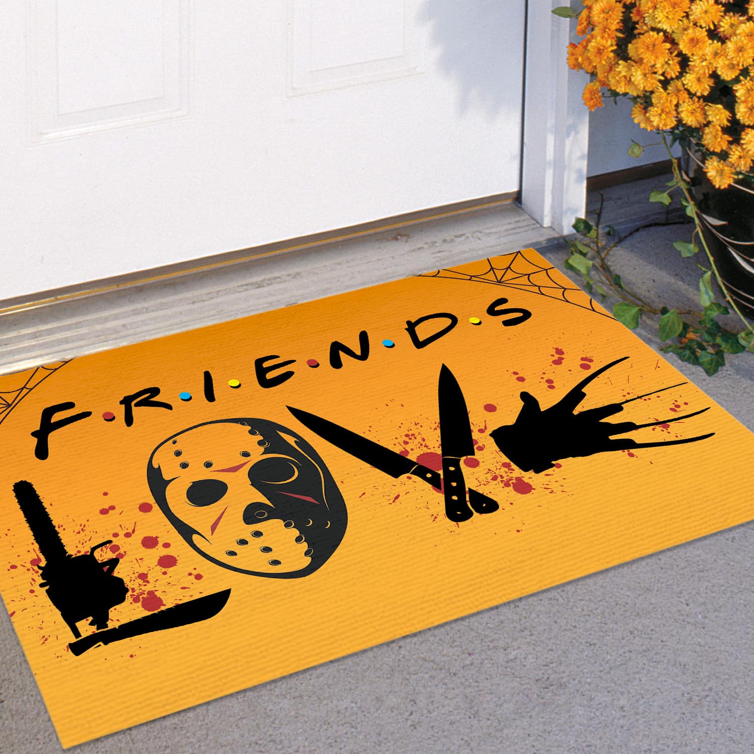 1KT. Love Halloween Characters (4) Doormat mockup 11