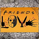 1KT. Love Halloween Characters (4) Doormat mockup 13
