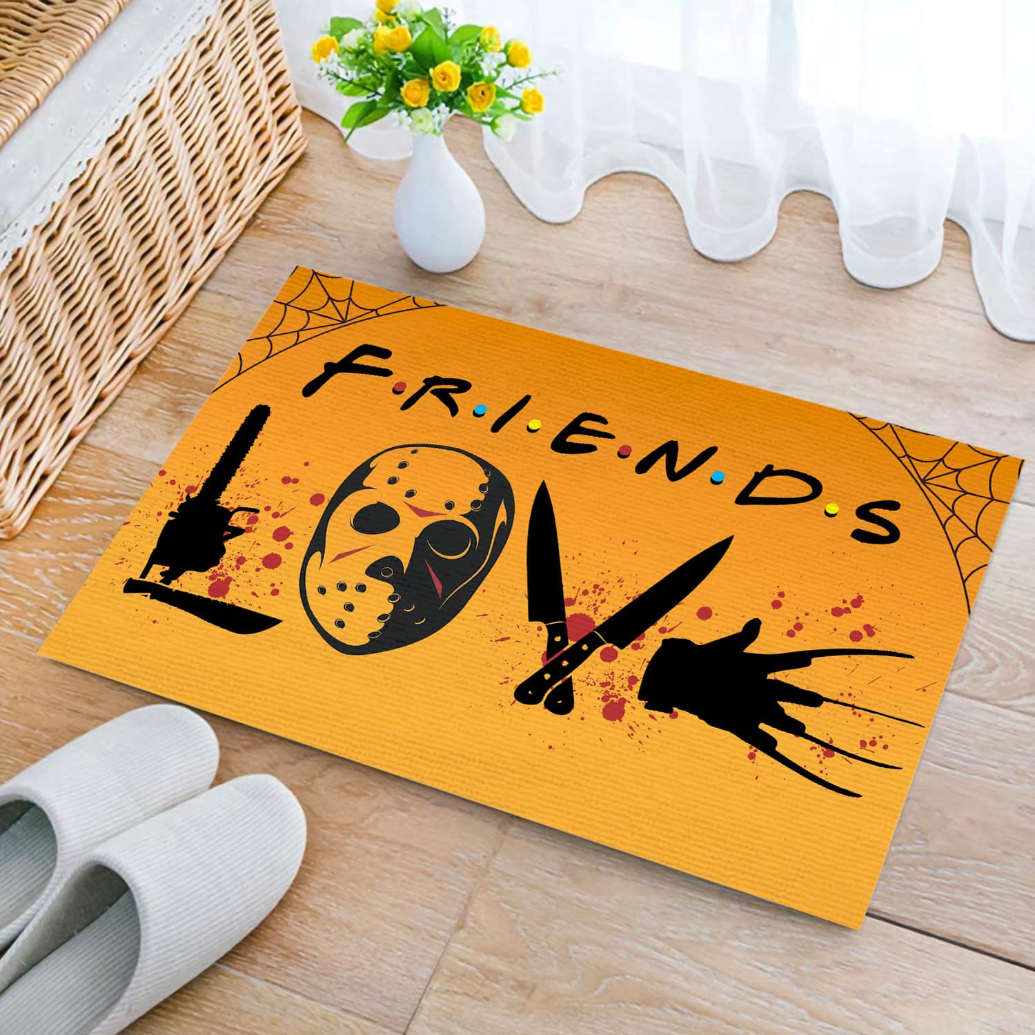 1KT. Love Halloween Characters (4) Doormat mockup 2