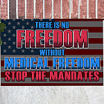 There Is No Freedom Without Medical Freedom Stop the Mandates Doormat - Anti Vaccine Indoor Outdoor Doormat