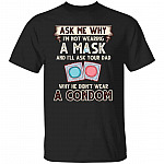 condom shirt, Black, Unisex T-Shirt