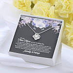 To My New Mom On My Wedding Day You'll Be My New Mother And Also My Friend Love Knot Pendant Necklaces - Mother In Law Gift