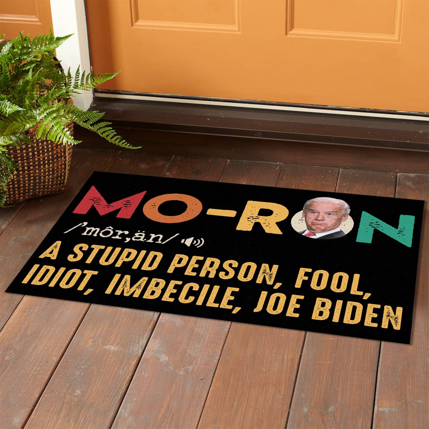 4Th ưu tiên. Moron Biden - Doormat (1) Doormat mockup 1