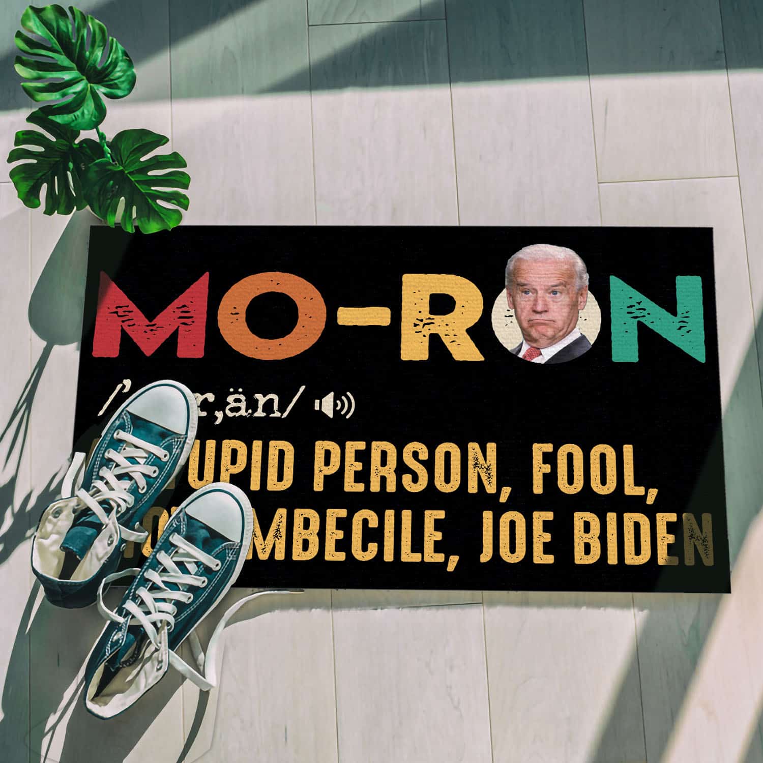 4Th ưu tiên. Moron Biden - Doormat (1) Doormat mockup 5