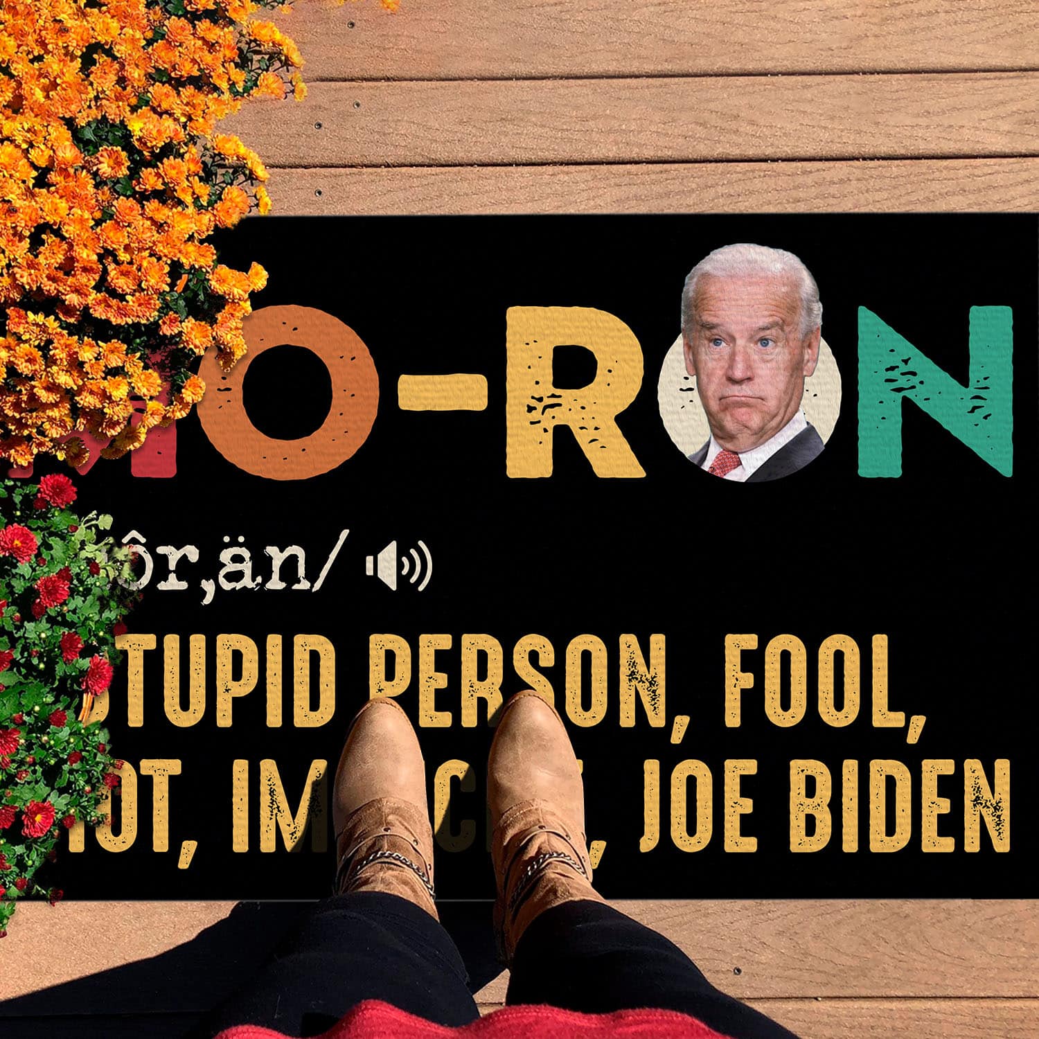 4Th ưu tiên. Moron Biden - Doormat (1) Doormat mockup 7