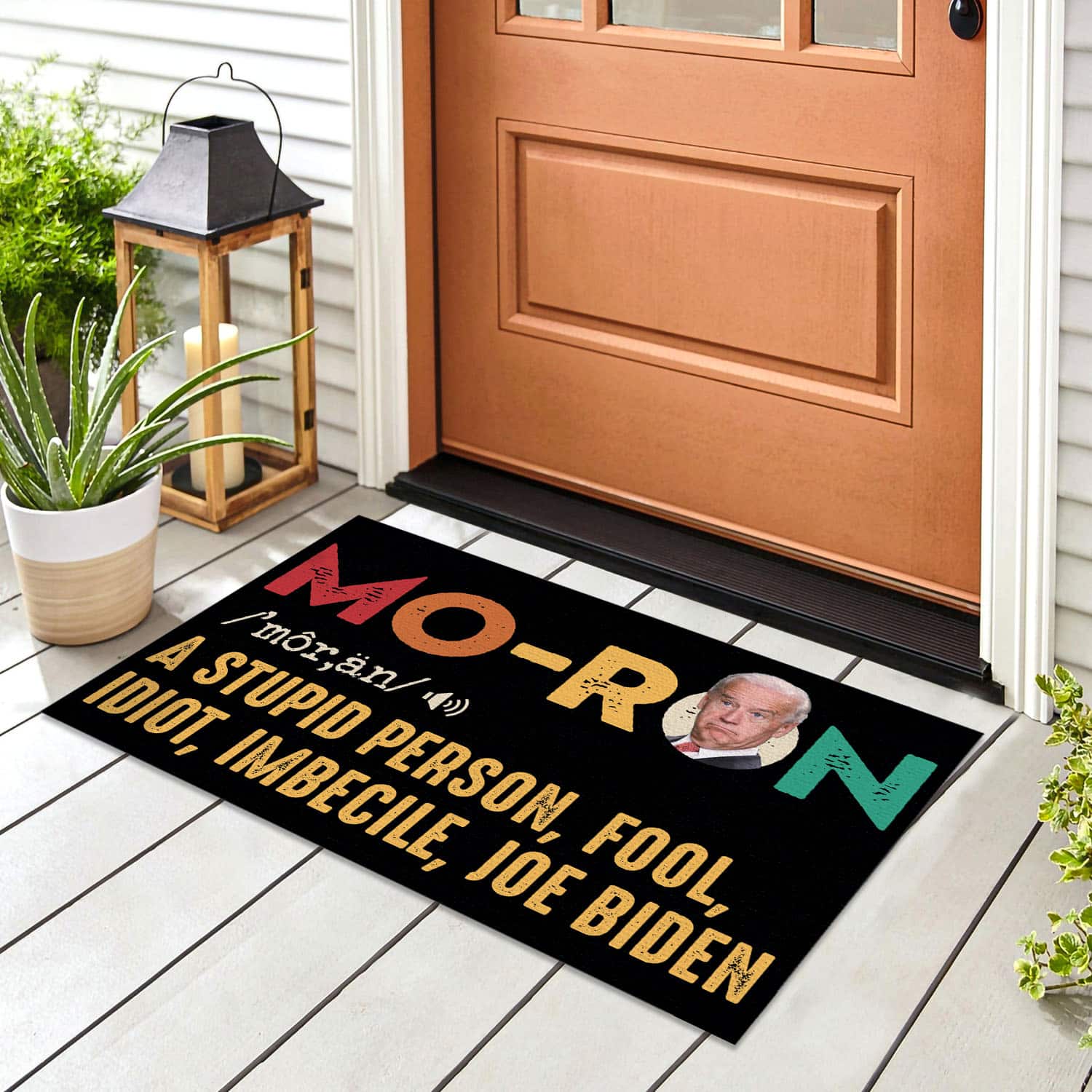 4Th ưu tiên. Moron Biden - Doormat (1) Doormat mockup 8
